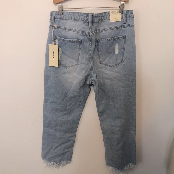 NEW - American Bazi - Distressed Ripped Jeans - Style # RJH-9004 - Large - Picture 3 of 10